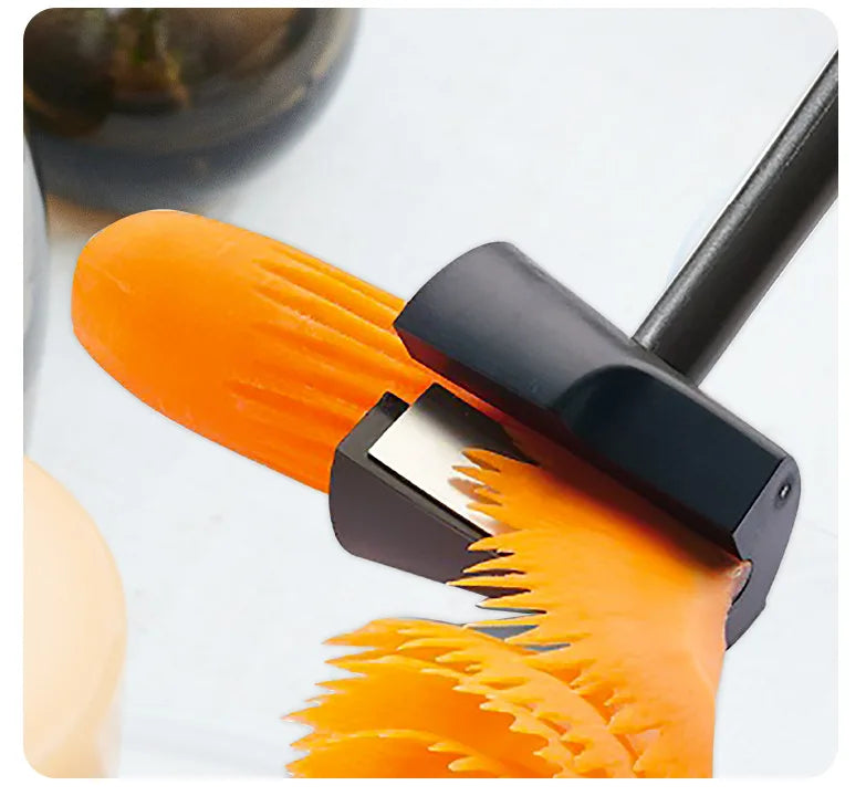 Vegetable Fruit Cutter Household Spiral Funnel Flower Shredder Peeler Artifact Portable Fast Carrot Cutter Slicer Spiral Cutter