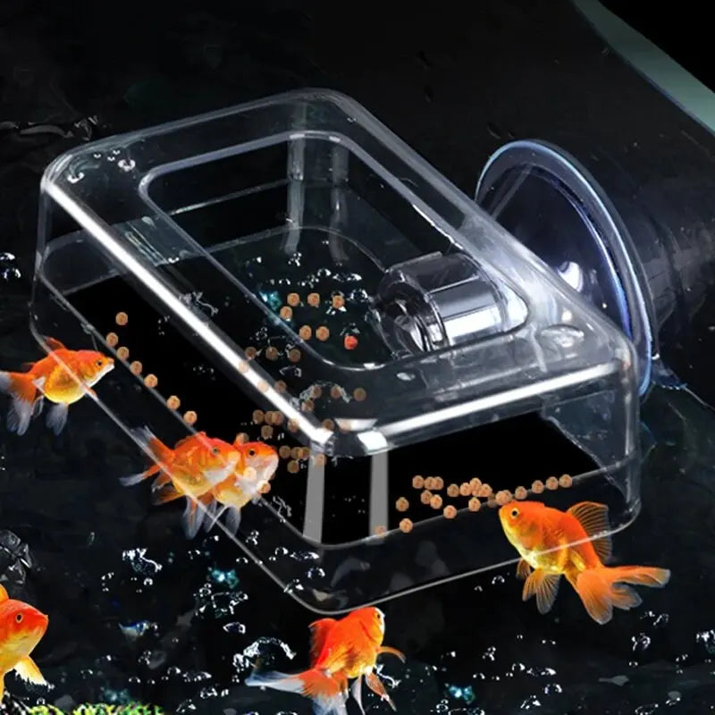 Fish Feeding Aquarium Feeding Ring Fish Tank Station Floating Food Tray Feeder Aquarium Accessory with Strong Suction Cups