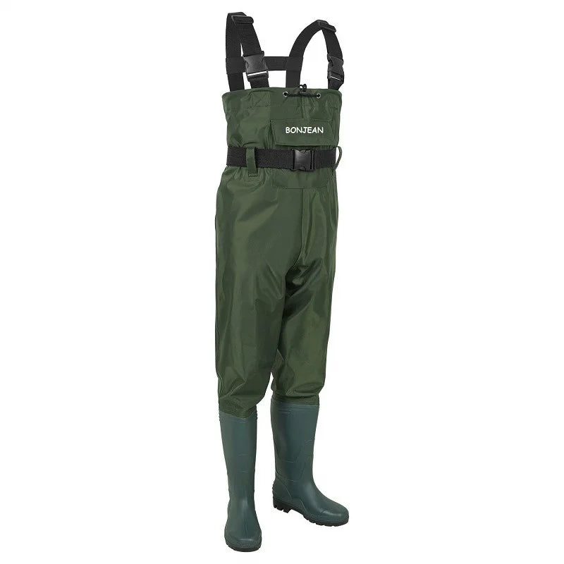 Fishing Wader Pants Overalls With Boots Set Adult Men Women Chest-Lenght Hunting Rice Transplanting Waterproof Trousers Suit