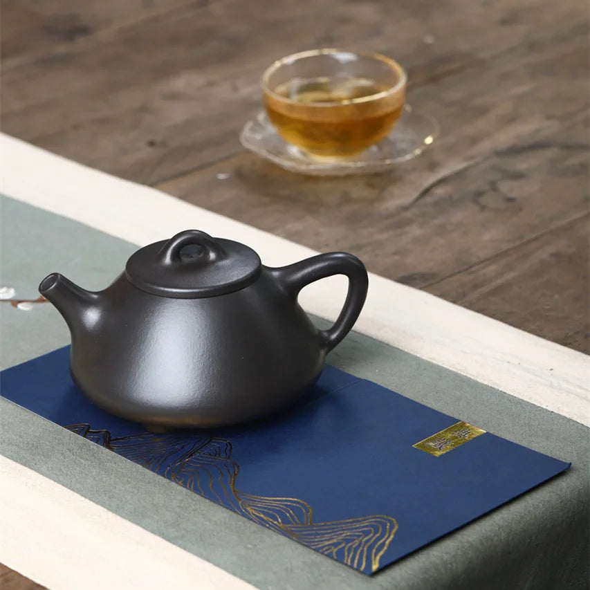 Yixing Black Clay Teapot Filter Kettle Archaize Tea Pot Drink Puer Tea Ceremony Supplies Teaware Drinkware Set 200ML