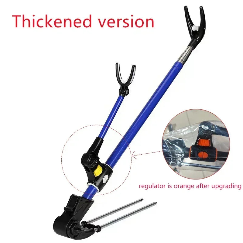 New Stainless Steel Thickened Telescopic Fishing Rod Bracket Fishing Rod Dual Purpose Bracket Fishing Rod Holder