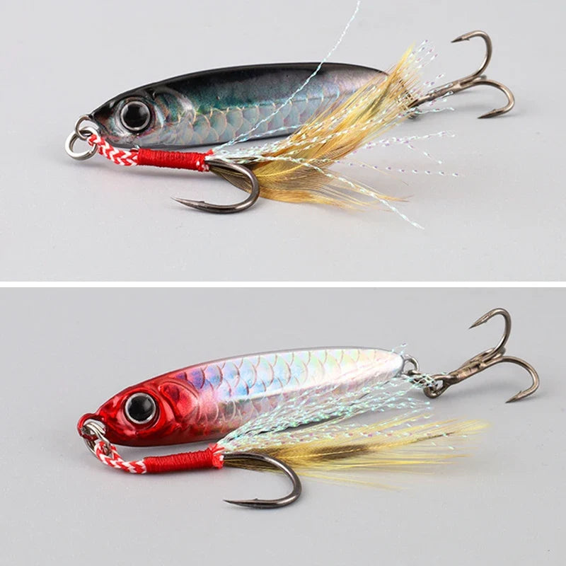 Metal Artificial Bait Jig 7g 10g 15g 20g 25g 30g Shore Casting Jigging lure Shore Casting Saltwater Fishing lure Bit