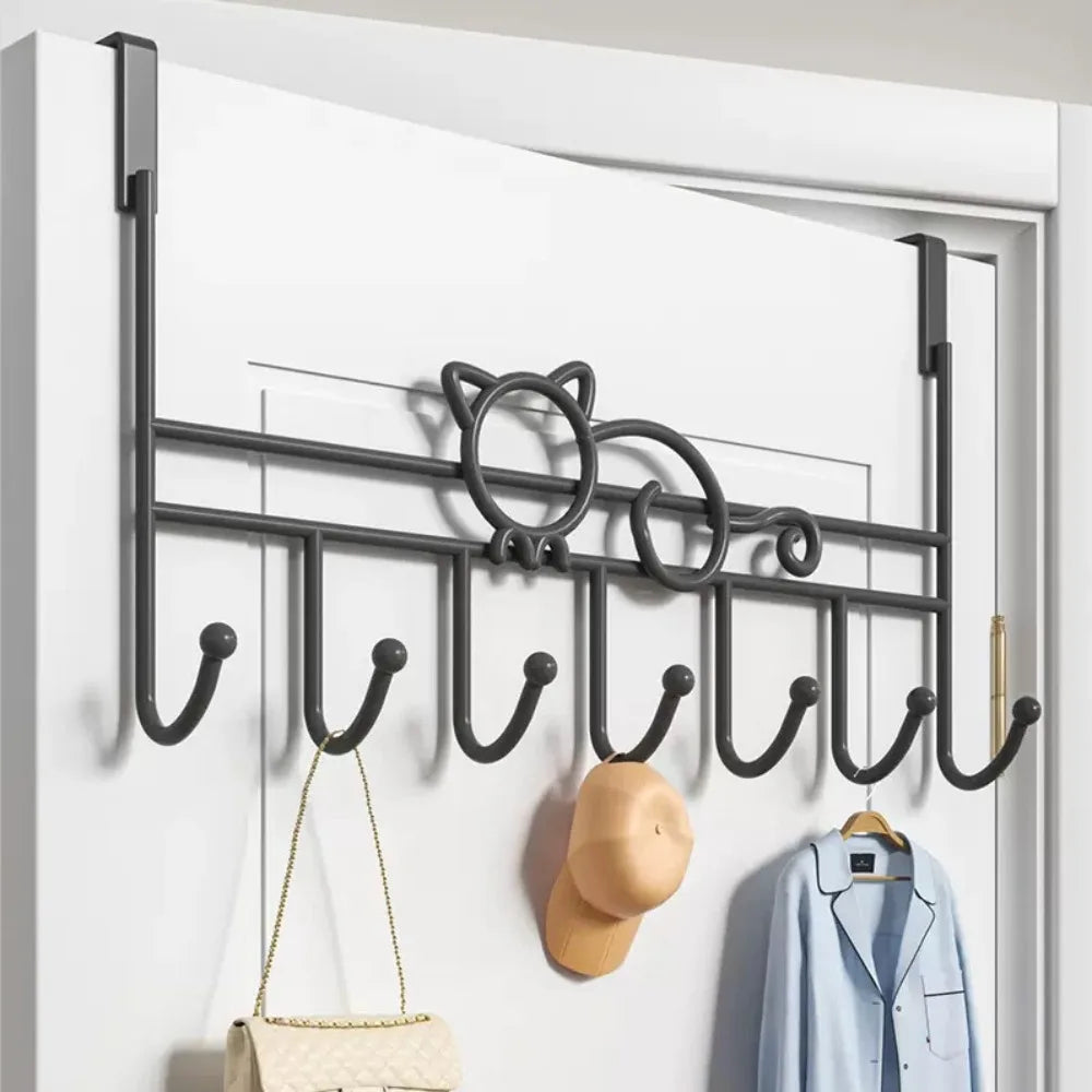 New No Punch Door Storage Hook Universal Household Home Storage Rack Multifunction Traceless Wall Hanger Hook