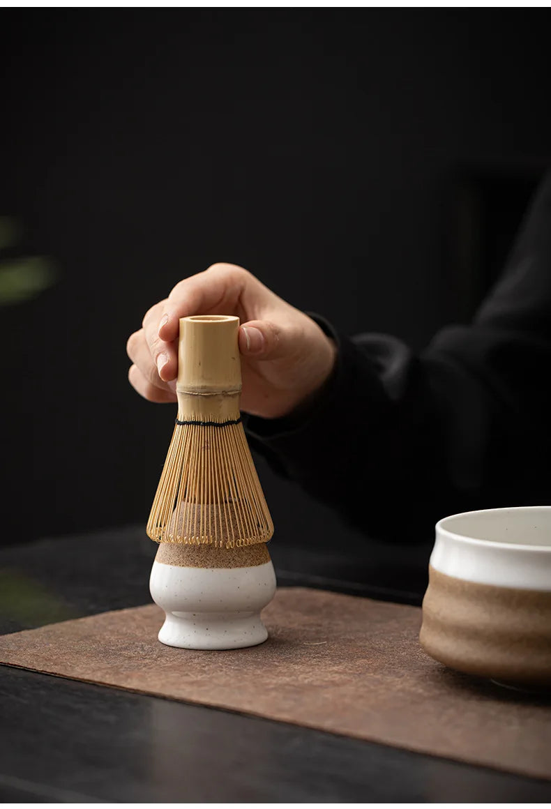 Japanese Tea Whisk Holder Matcha Ceremony Matcha Whisk Container Green Tea Chasen Holder Stand Bowl Teahouse Teaware Supplies
