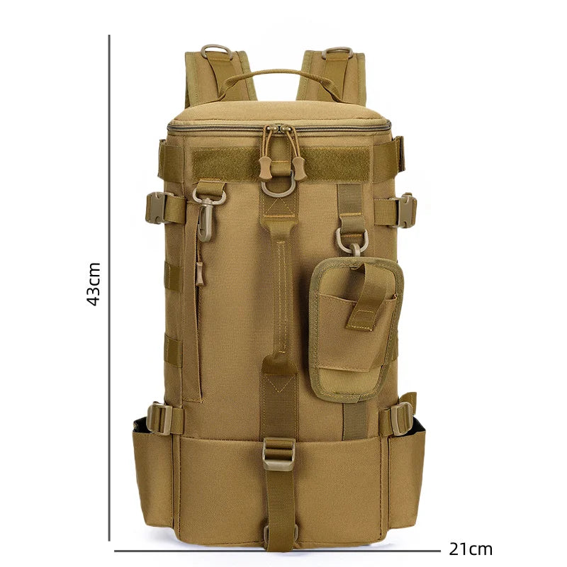 Multifunctional Fishing Tackle Backpack Waterproof Outdoor Bag with Rod Holders Durable Design For Camping Hiking Trave