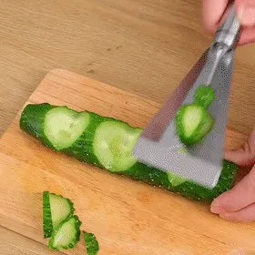Stainless Steel Triangle Fruit Carving Knife Fruit Platter Artifact Triangle Vegetable Knife Non-slip Carving Blade Kitchen Tool