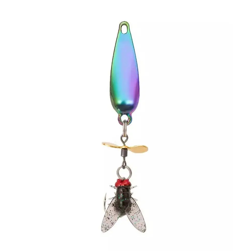 Anti-Rust Artificial Fly Fishing Lure Set Angling Gear Durable Fishing Spinner Baits Fishing Lure Metal Propeller Fishing Bait