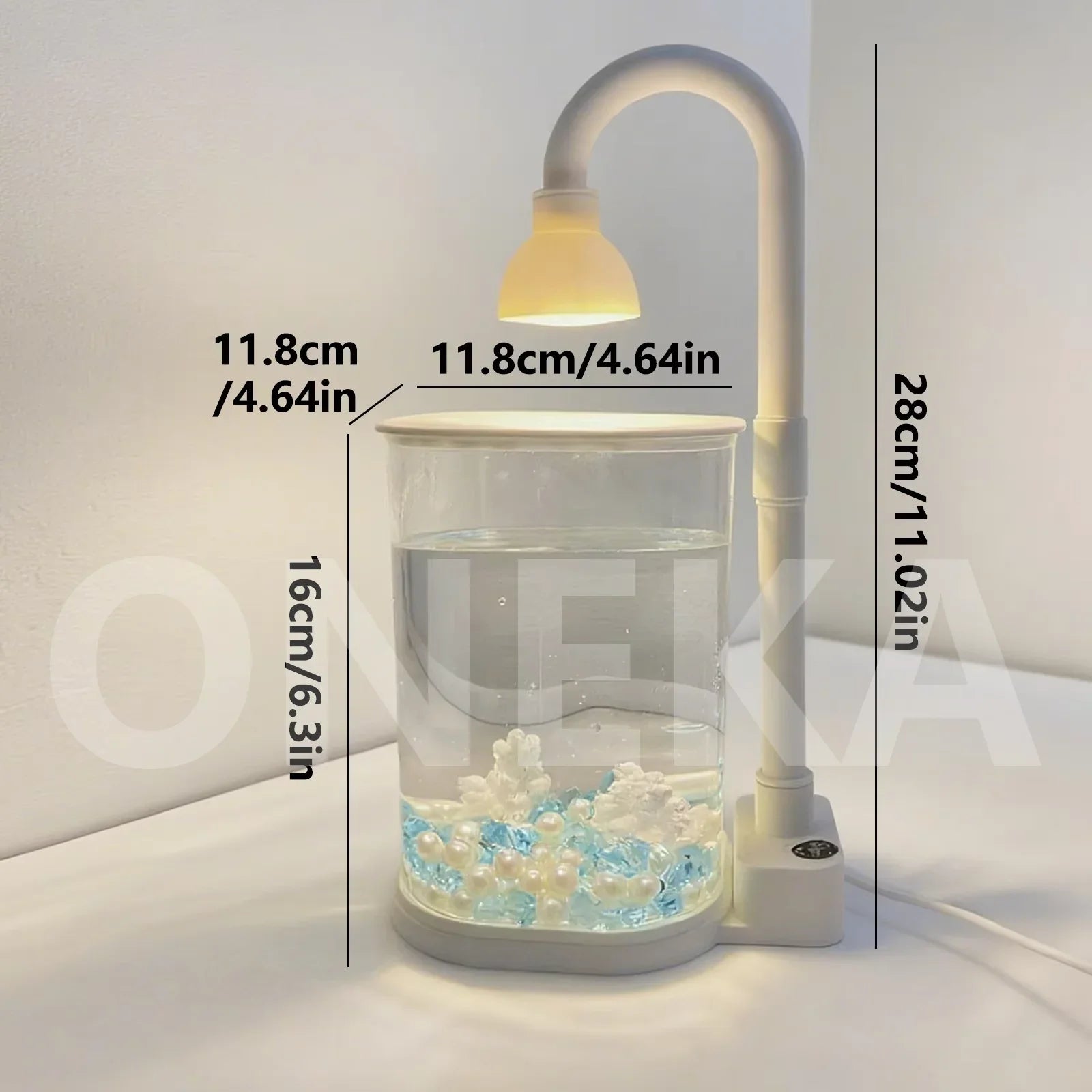 Starter Kit Small Fish Tank Fighting Fish Tank Tabletop Turtle Tank Goldfish Tank With Light Party Gift Idea For Kids