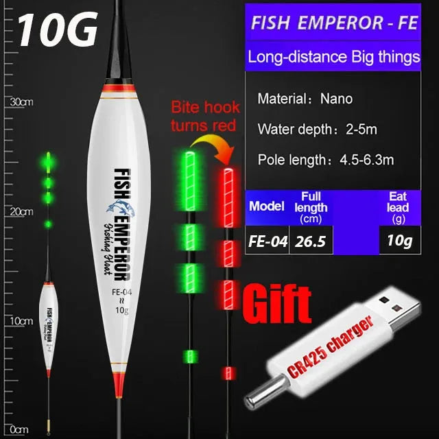 Fishing Float Set Led Smart Electronic Luminous Floats 3g 5g 7g 10g 13g 15g 20g Gravity Sensing Winter Summer Fishing