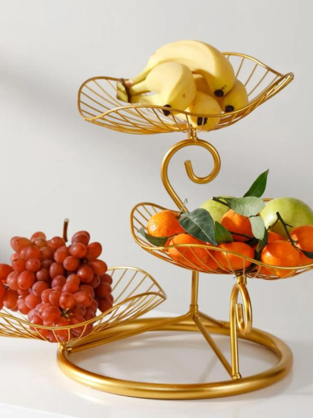 Modern mat Fruit Tray Luxury Light Home Living Room Candy Basket Tea Table Snas Metal Material Nordic Sle