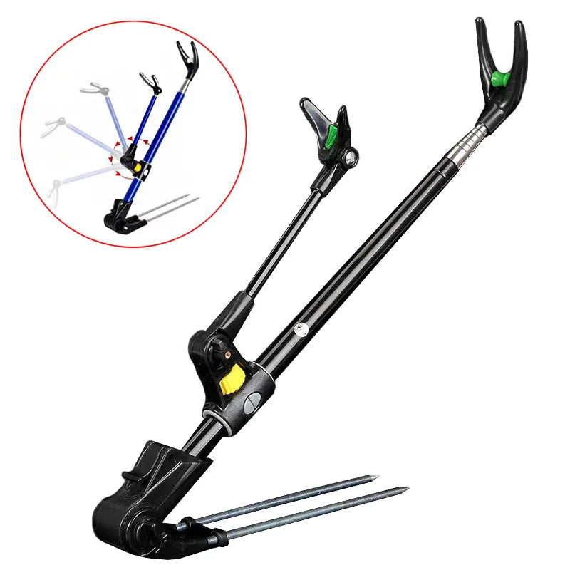 New Stainless Steel Thickened Telescopic Fishing Rod Bracket Fishing Rod Dual Purpose Bracket Fishing Rod Holder