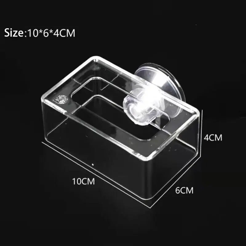 Fish Feeding Aquarium Feeding Ring Fish Tank Station Floating Food Tray Feeder Aquarium Accessory with Strong Suction Cups