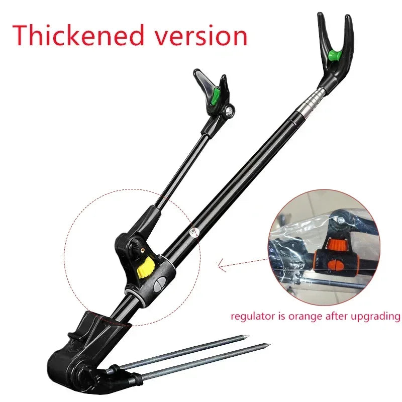 New Stainless Steel Thickened Telescopic Fishing Rod Bracket Fishing Rod Dual Purpose Bracket Fishing Rod Holder