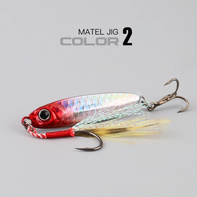 Metal Artificial Bait Jig 7g 10g 15g 20g 25g 30g Shore Casting Jigging lure Shore Casting Saltwater Fishing lure Bit