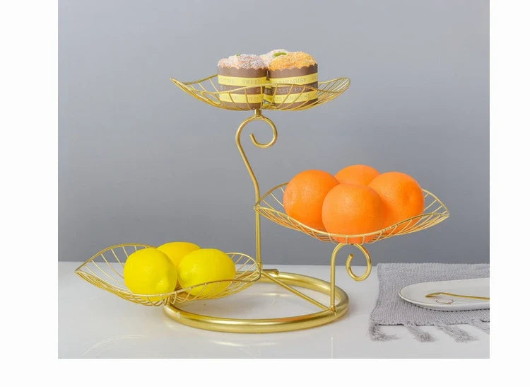 Modern mat Fruit Tray Luxury Light Home Living Room Candy Basket Tea Table Snas Metal Material Nordic Sle