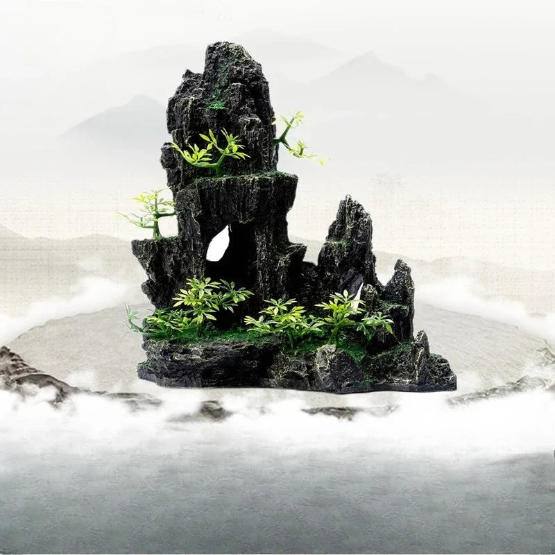 Aquarium landscaping, simulated aquatic plants, fish tank, aquarium landscaping resin