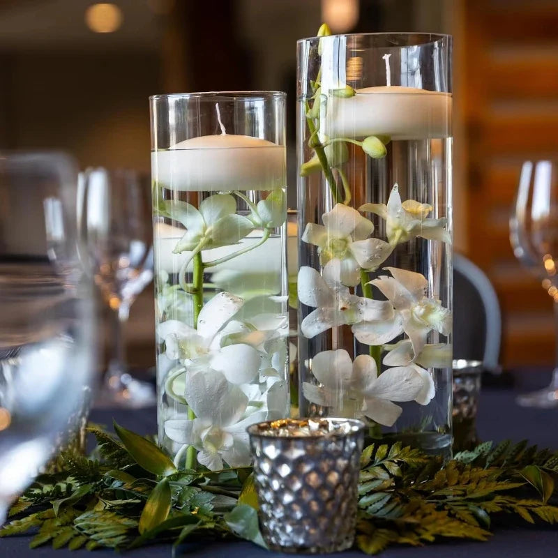 Transparent Acrylic Cylinder Vase,Living Room Flower Arrangement,Straight Tube Vase,Home Hydroponic Plant Container,For Flower