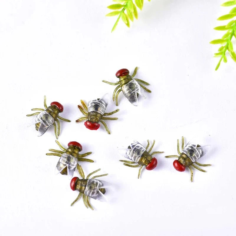 Funny Animal Models Fake Flies Plastic Simulated Insect Bugs Scary Disgusting Joke Toys Halloween Party Prank Favors