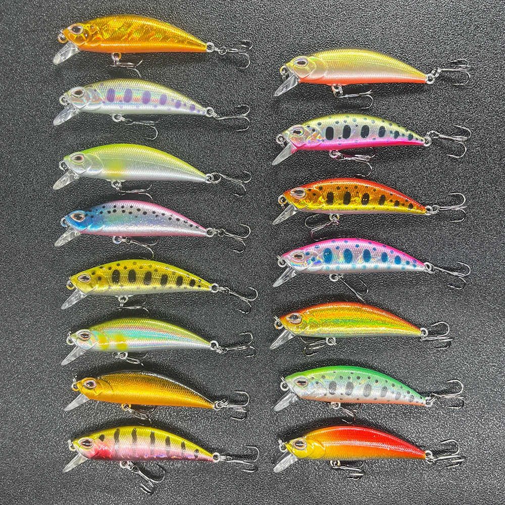Fishing Lure Micro Minnow Wobbler Sinking Artificial Hard Bait Jerkbait Small Stream Decoy For Trout Bass Carp