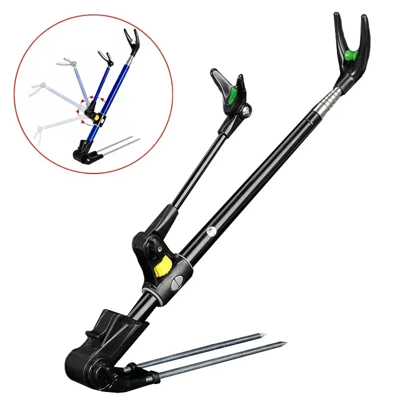 New Stainless Steel Thickened Telescopic Fishing Rod Bracket Fishing Rod Dual Purpose Bracket Fishing Rod Holder