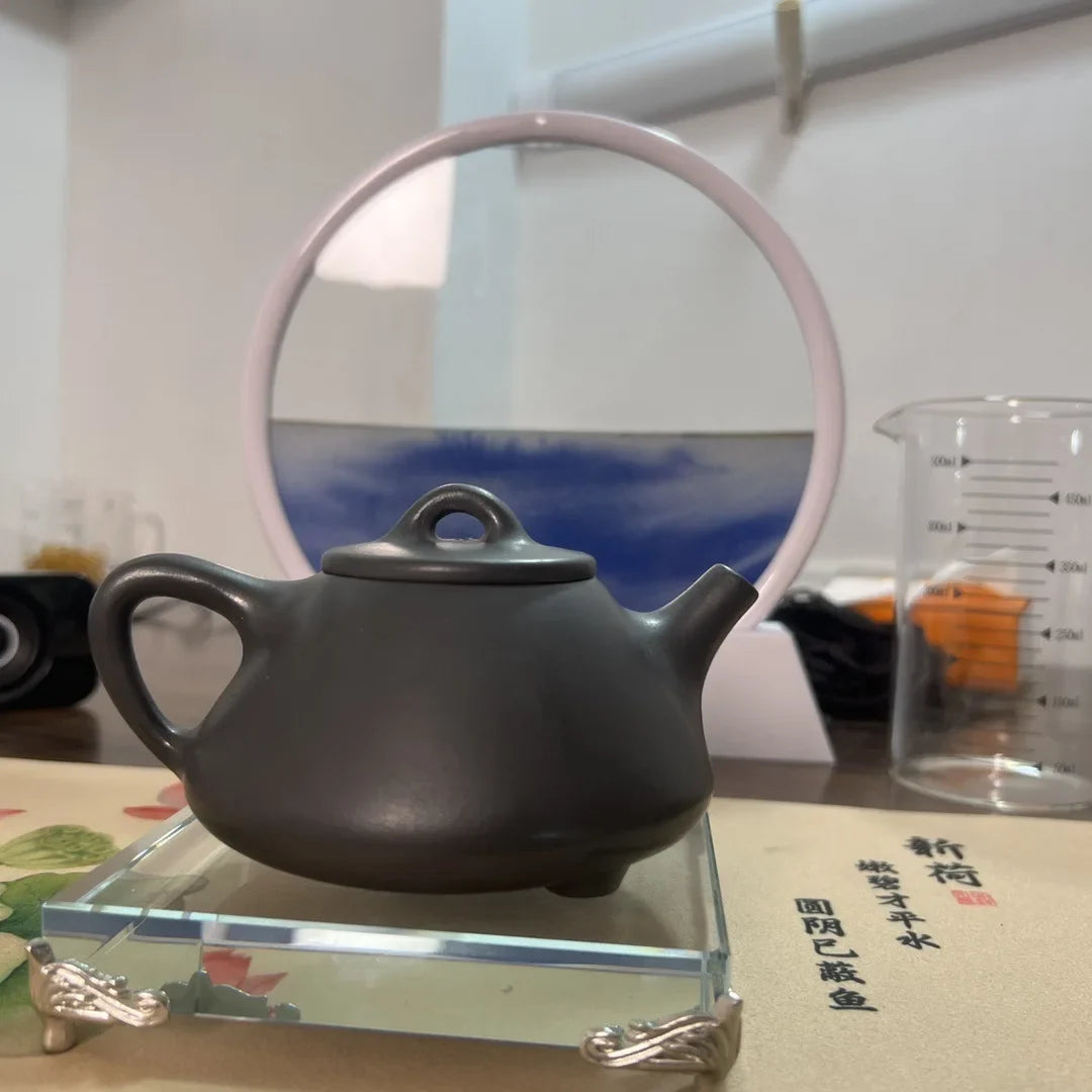 Yixing Black Clay Teapot Filter Kettle Archaize Tea Pot Drink Puer Tea Ceremony Supplies Teaware Drinkware Set 200ML