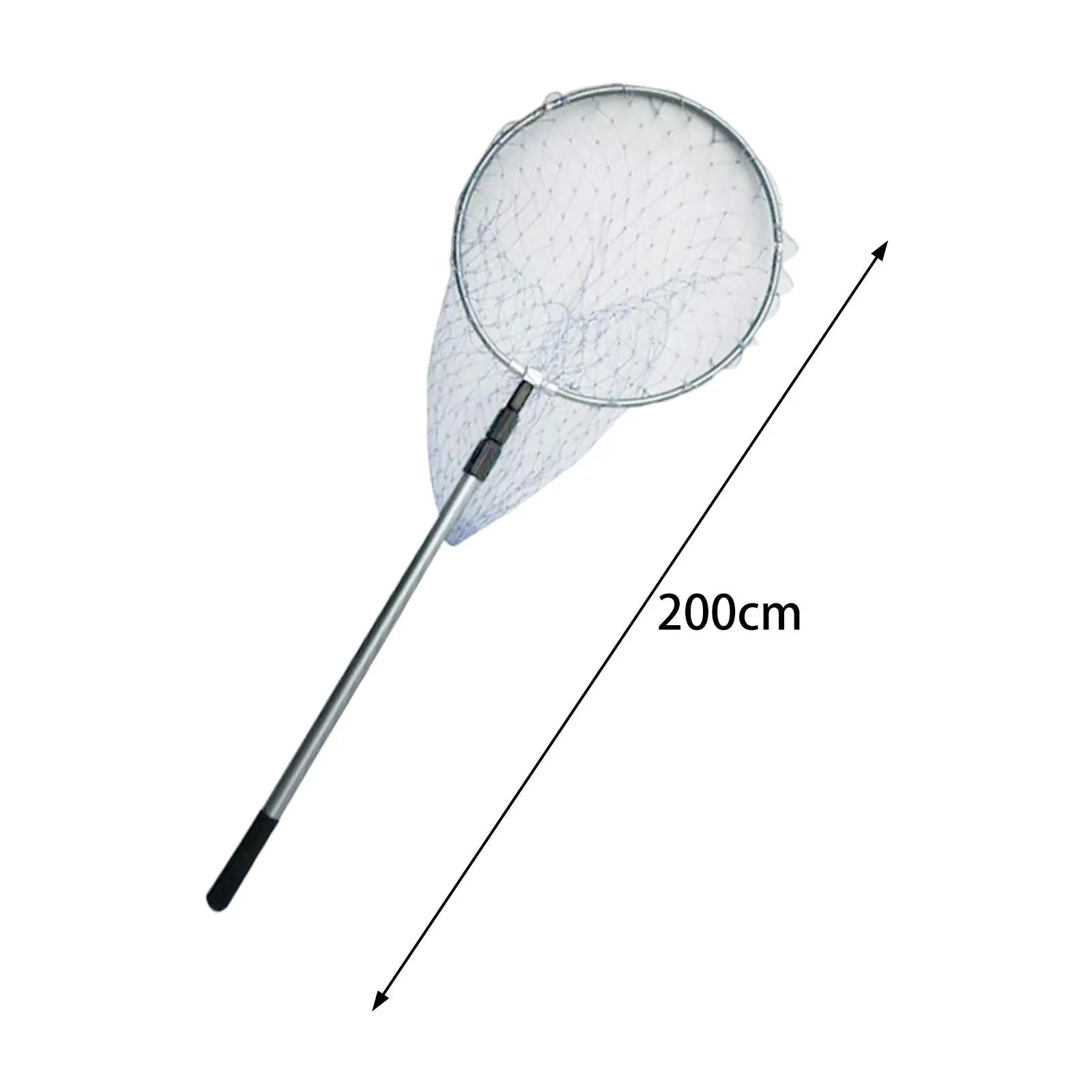 Fish Landing Net Long Handle Fish Releasing Net for Freshwater Men Women