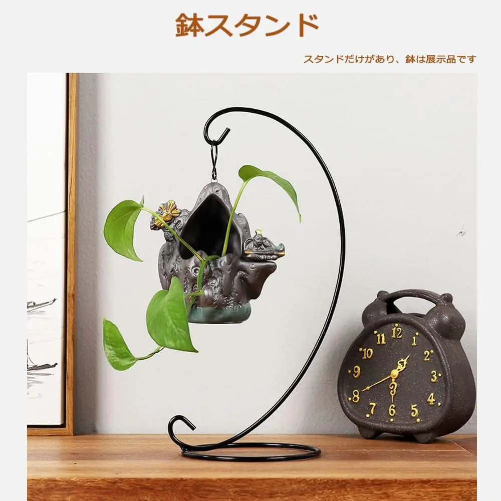 1PC Ornament Display Stand,24cm Black white Iron Hanging Stand Rack Holder with Glass ball,for Christmas and Wedding Decoration