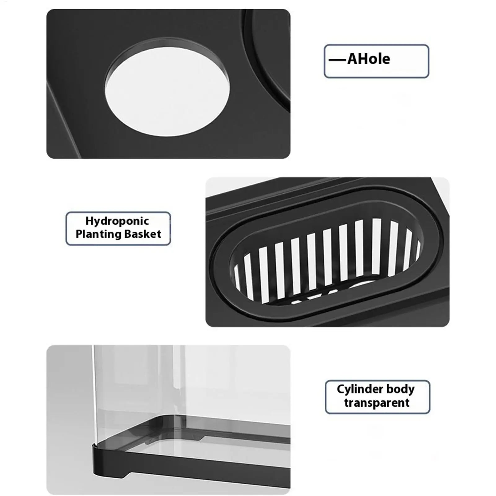 Small Aquarium Kit LED Fish Tank Kit With Decoration Accessories Dust-proof Underwater Landscape Decoration for Desktop Living