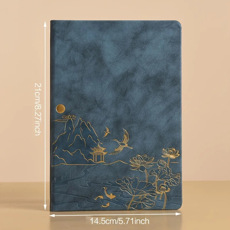 Notebook Set Single Book and Set Selection, Skin Feel and Color Changing PU Material Cover A5 Work Notebook Gift Box Set