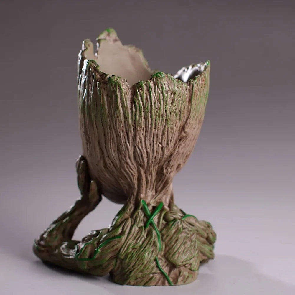 Home Decoration Crafts Flower Pot Miniature Model Office Desktop Display Cartoon Figurines Handicrafts Decor Tree Man Ornament