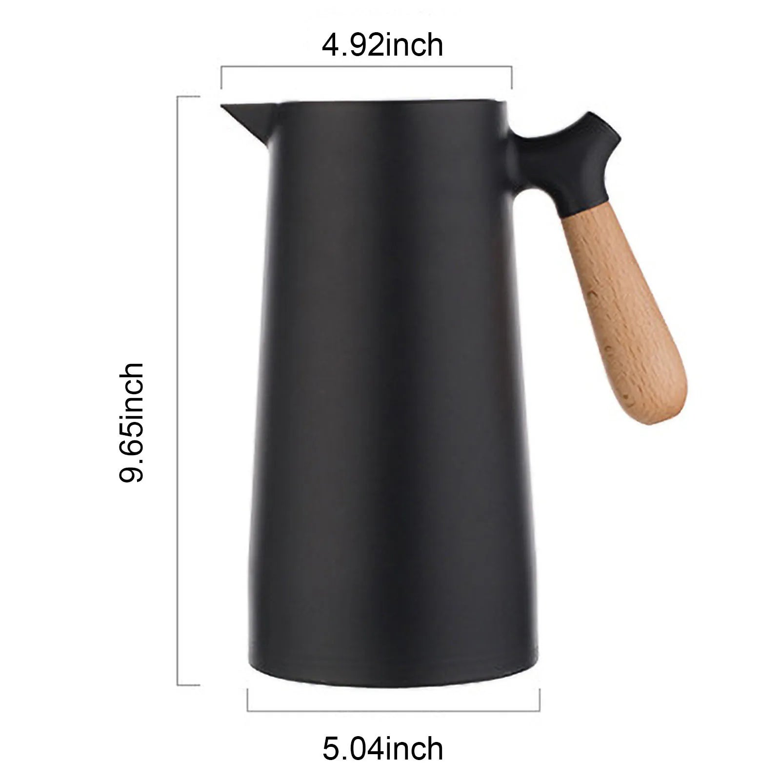 D9 Large Thermal Coffee Water Bottle Double Walled Household Glass Liner Coffee Pot Insulation Camping Sports Dining Vacuum Pot