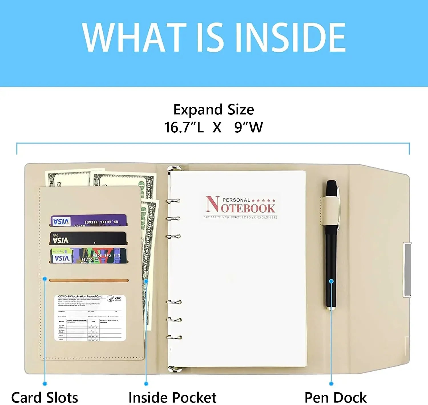 Binder Notebook Pu Leather Bible Notepad Folder A5 B5 Diary Weekly Planner Agenda Planner Note Books Travel Journal