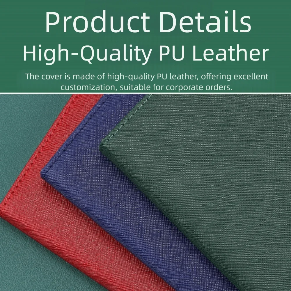 PU Leather Corporate Gifts Set Stylus Pen Refill Set Notebook Pen Set Customized Printing Flash Drive Customized Notebook