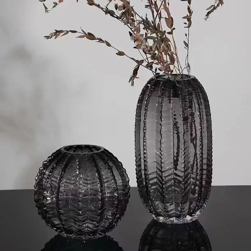 Creative Cactus Glass Vase Desktop Creative Flower Utensils Hydroponic Vase Dried Flower Vase Living Room Aesthetic Decoration