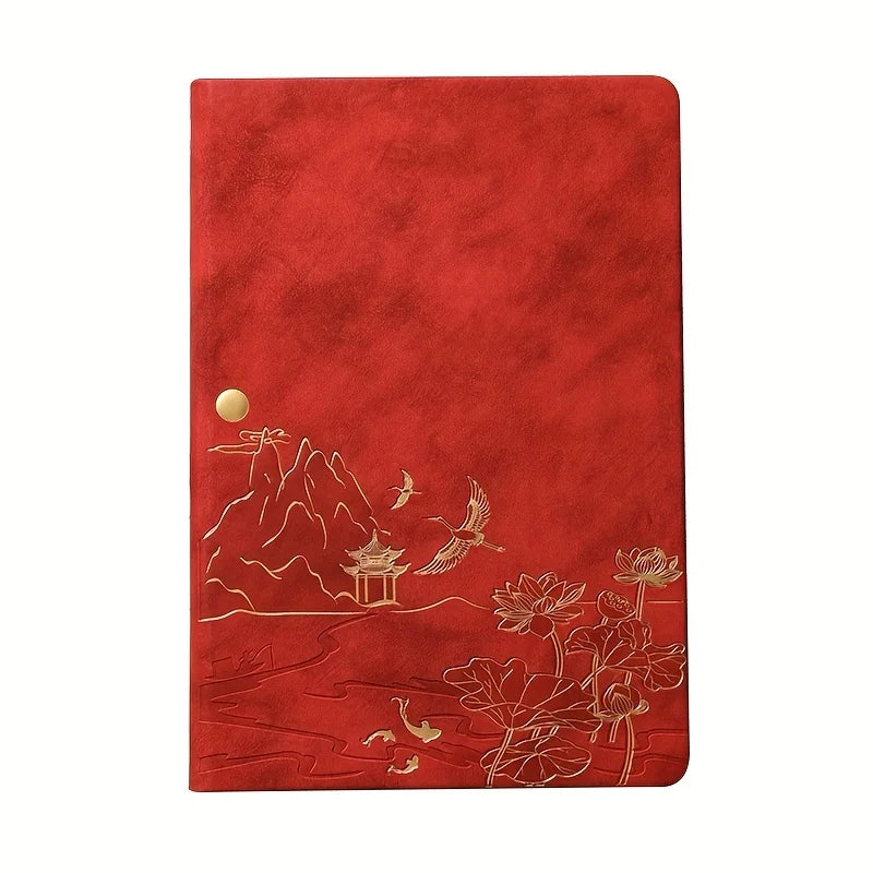 Notebook Set Single Book and Set Selection, Skin Feel and Color Changing PU Material Cover A5 Work Notebook Gift Box Set
