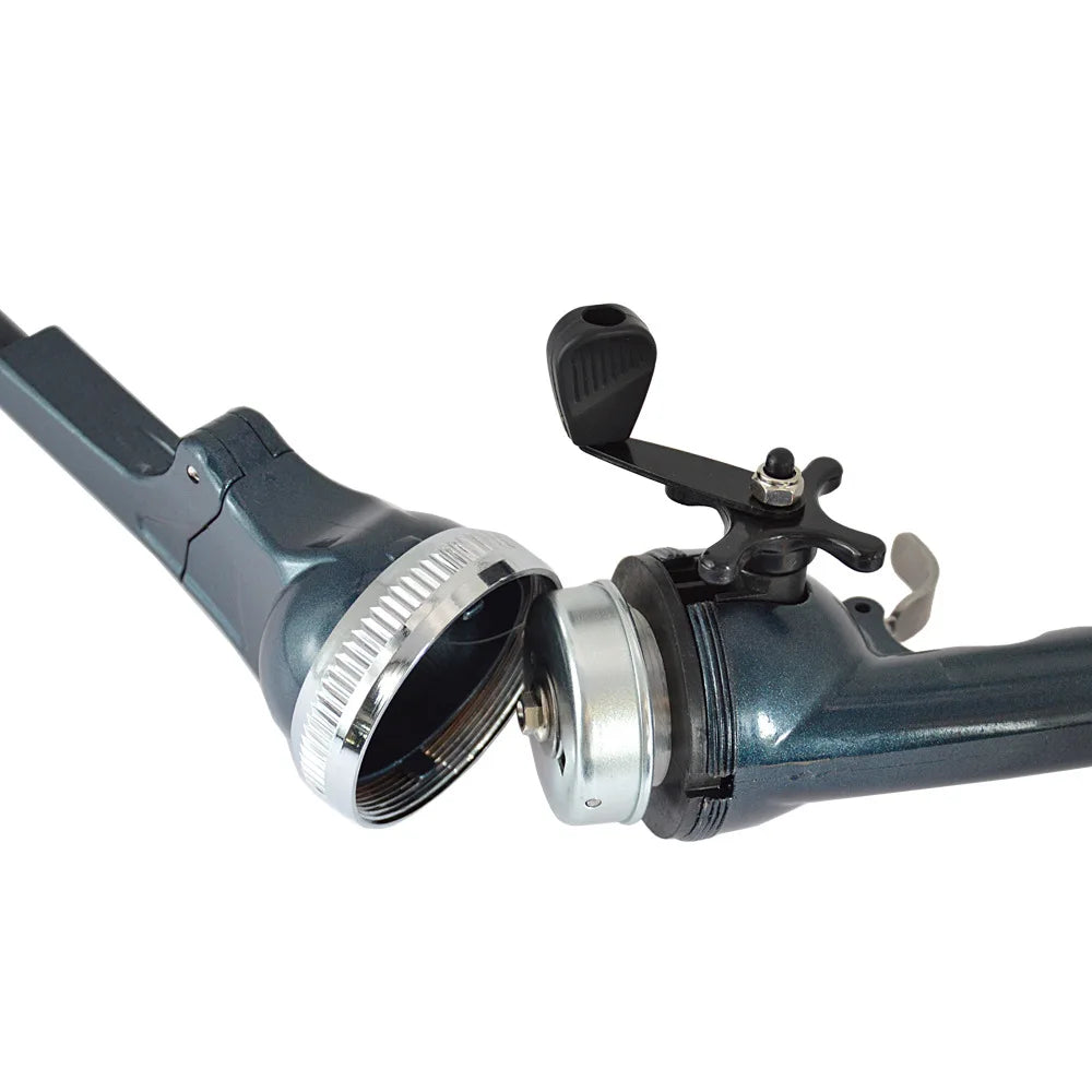 Folded Spinning Rod Portable Folding Mini Fishing Rod Telescopic Epoxy Resin Poles with Reel Line Travel Rods for Fish