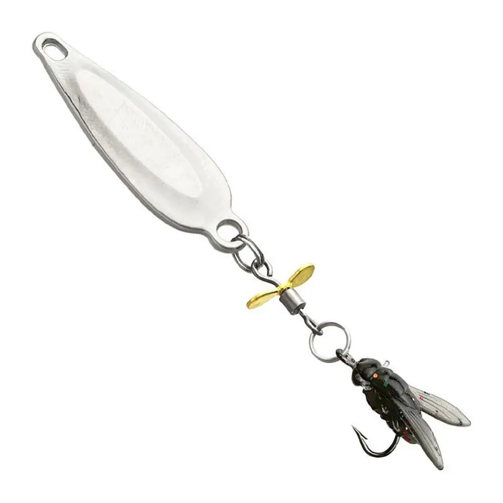 Anti-Rust Artificial Fly Fishing Lure Set Angling Gear Durable Fishing Spinner Baits Fishing Lure Metal Propeller Fishing Bait