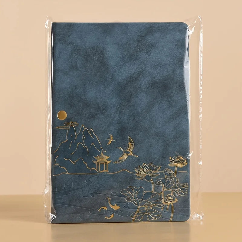 Notebook Set Single Book and Set Selection, Skin Feel and Color Changing PU Material Cover A5 Work Notebook Gift Box Set