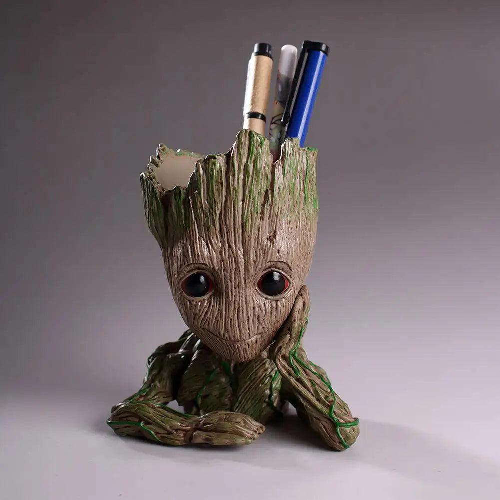 Home Decoration Crafts Flower Pot Miniature Model Office Desktop Display Cartoon Figurines Handicrafts Decor Tree Man Ornament