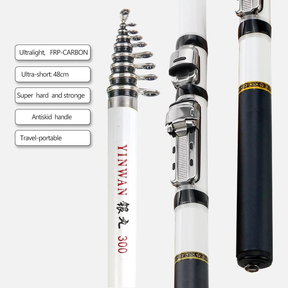 Fishing Rod Feeder Surf Rock 1.5M 1.8M 2.1M 2.4M 2.7M 3.0M Telescopic Ultralight Portable Sea Travel