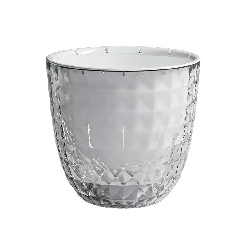 Self Watering Flowerpot Automatic Water Absorbing Flowerpot Transparent Double Layer Plastic Succulent Plant Pot Decorative Pot