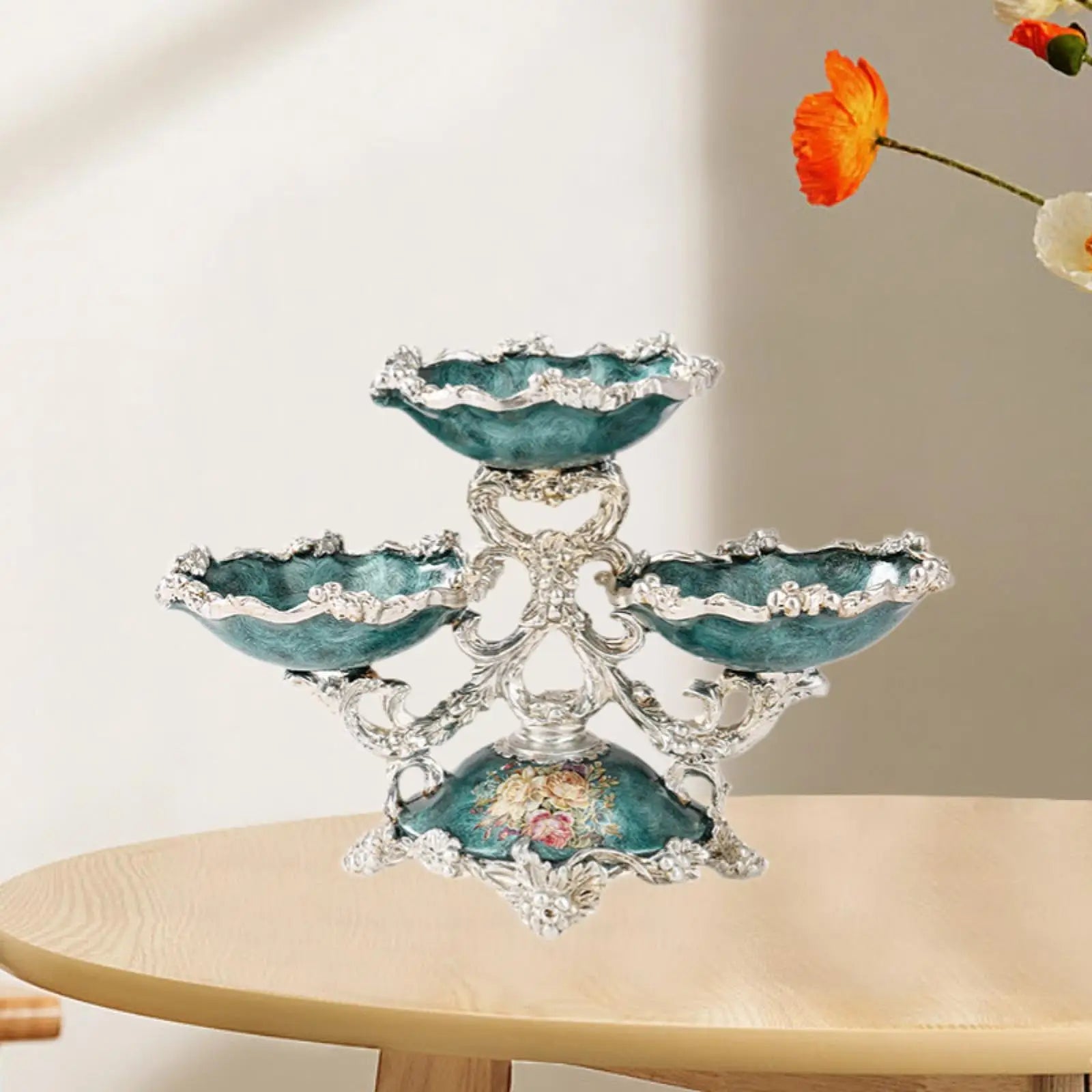 Tiered Fruit Plate European Dessert Plate for Wedding Restaurant Kitchen