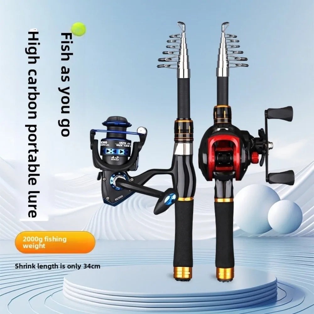 Fishing Gear 1.6m 1.8m 2.1m Surf Fishing Rod Spinning/Casting Rotating Casting Rod Universal Carbon Fiber Rod Sport Fishing