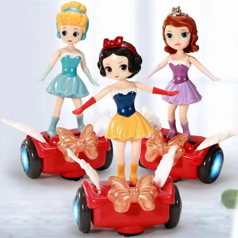 Ice princess balancing car Bangladesh kids musical toy with lights and automatic movement