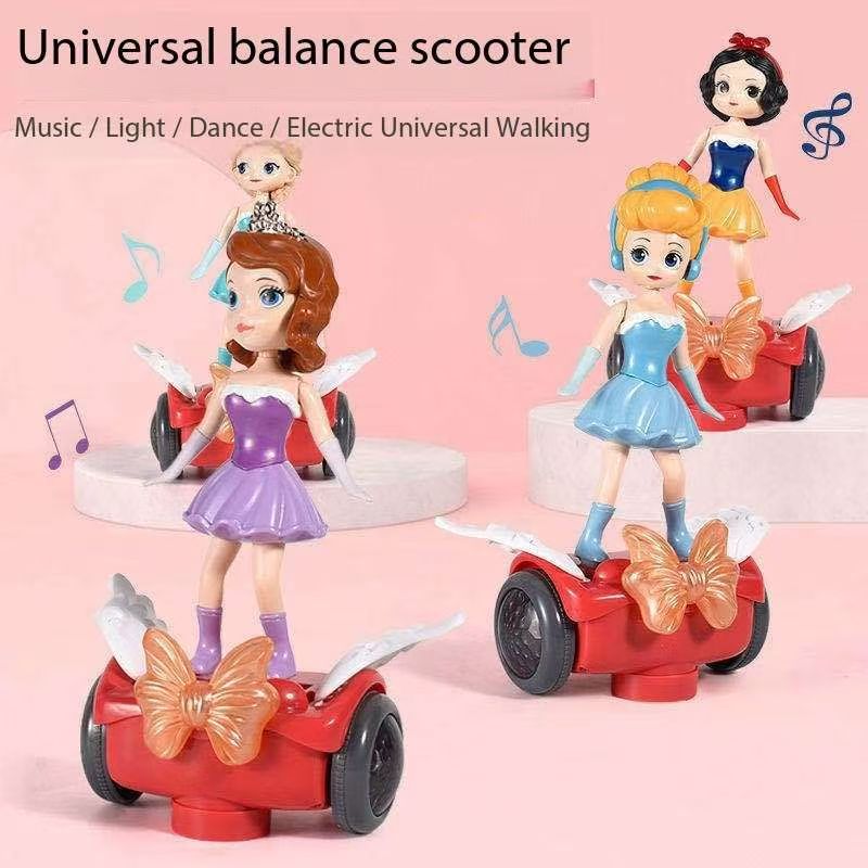 Ice princess balancing car Bangladesh kids musical toy with lights and automatic movement