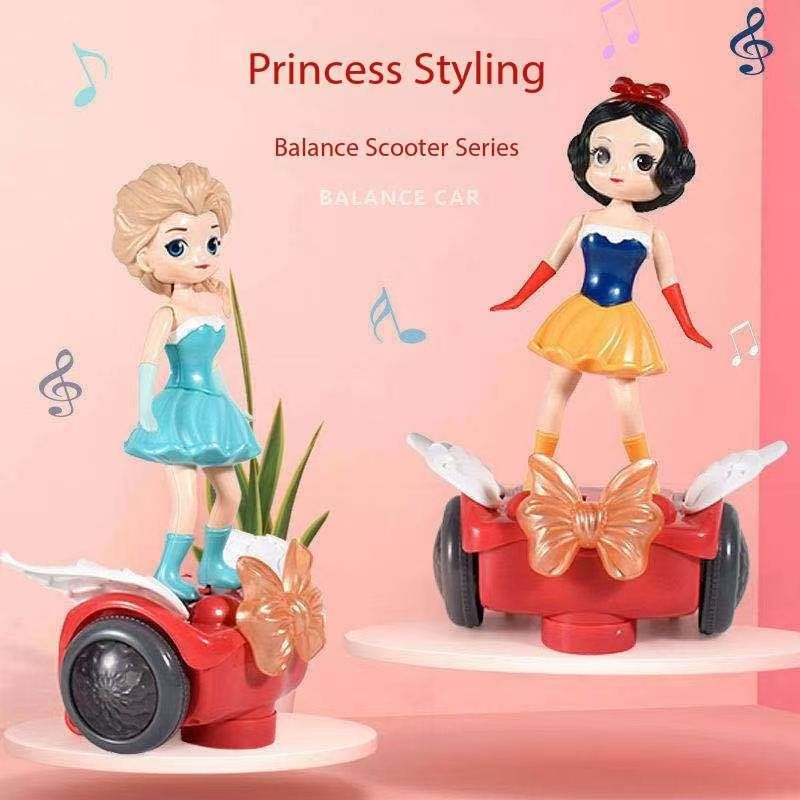 Ice princess balancing car Bangladesh kids musical toy with lights and automatic movement