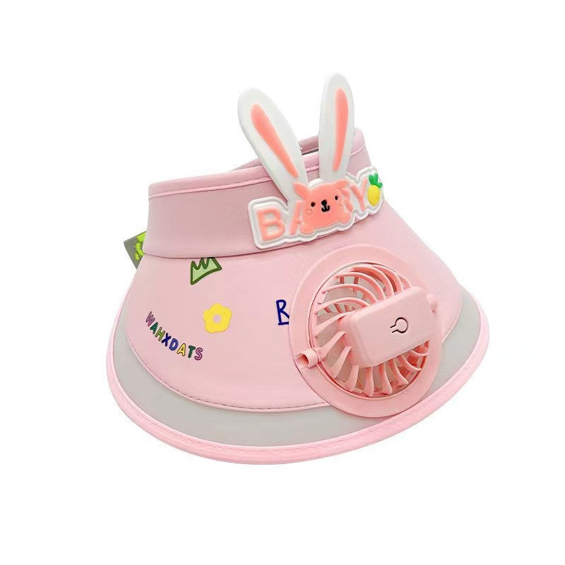 Summer Cap With rechargeable Fan For Kids & Adult (Available)
