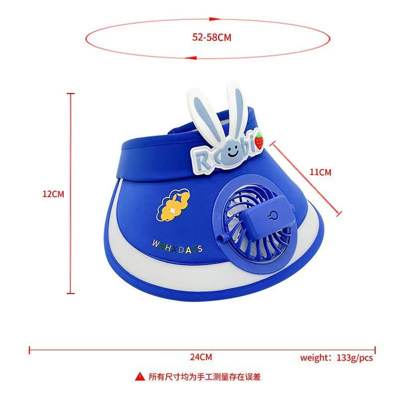 Summer Cap With rechargeable Fan For Kids & Adult (Available)