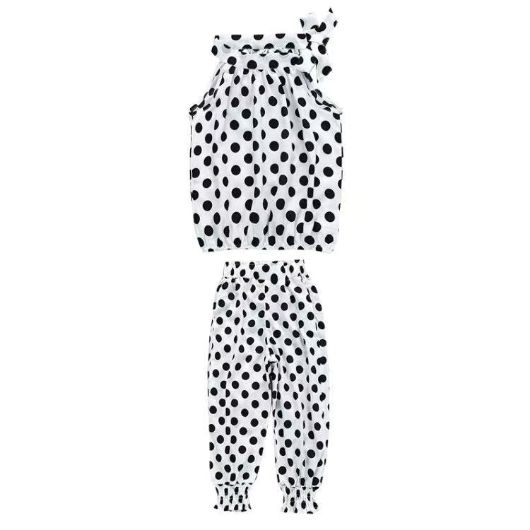 Children's Summer Korean Style Sleeveless Two-piece Set (Available)