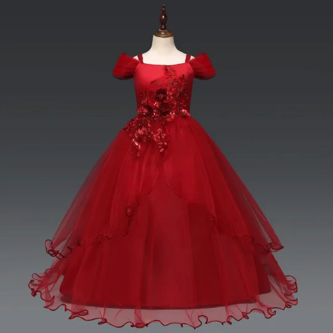 Girls Princess Long Gown Bangladesh original imported elegant long party gown for kids